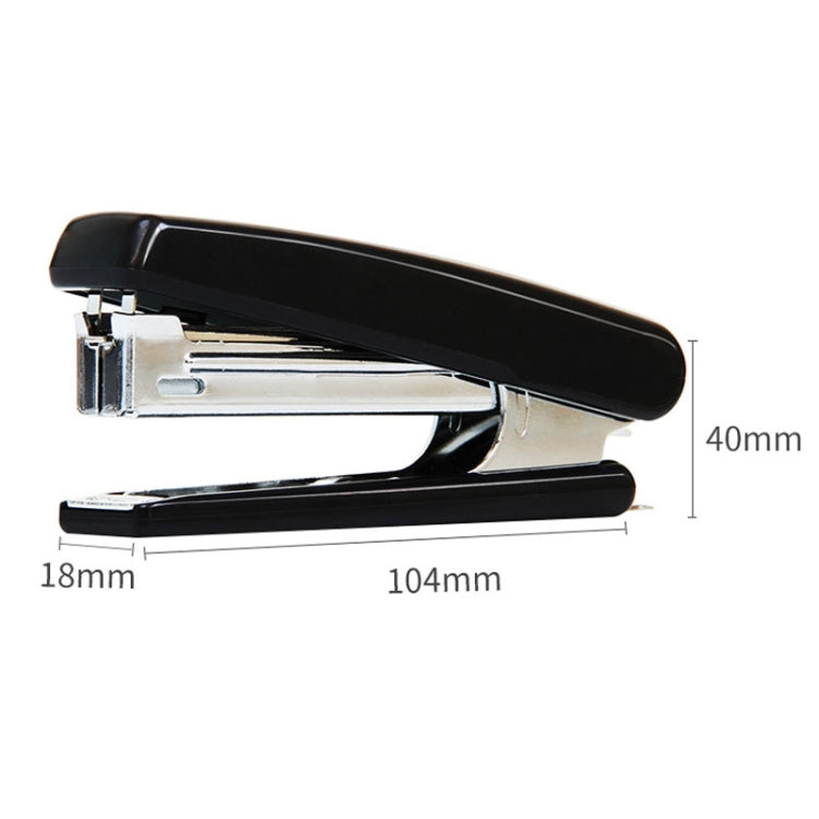Deli 0222 10 Portable Metal Stapler With Staple Remover Labor Saving Stapler(Black)