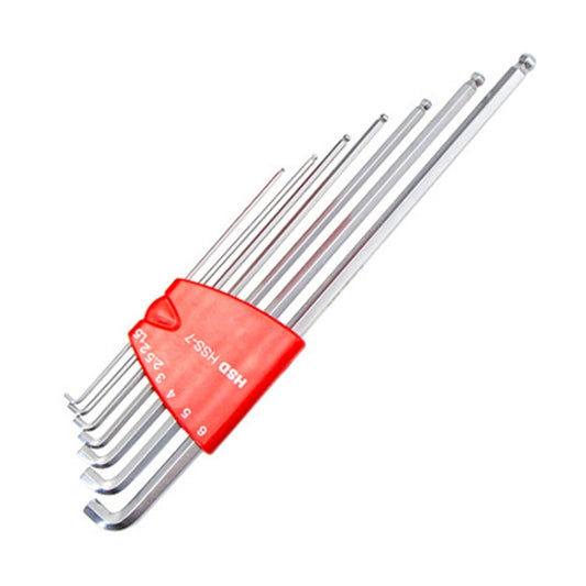9pcs/set HSD HSS-9 Long Version Short-Side Ball-End Hexagon Wrench Set Tools