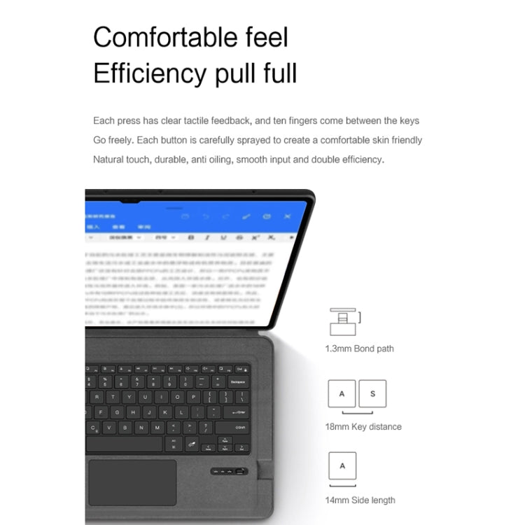 For Samsung Galaxy Tab S9 Ultra 14.6-Inch X910/X916 Touchpad Keyboard Case, Keyboard Case add Mouse