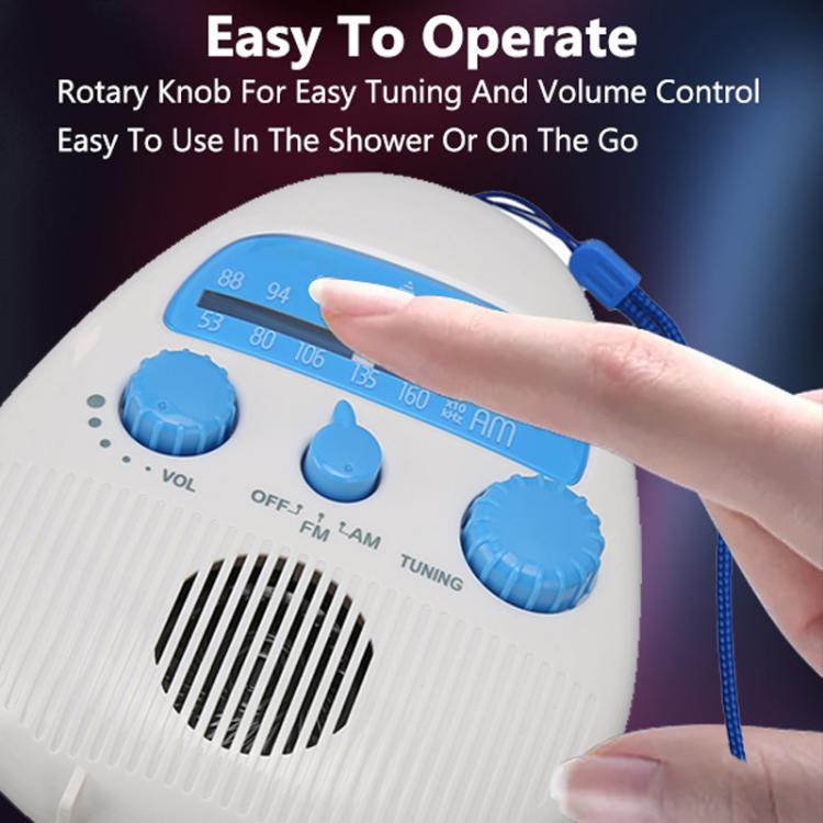 Portable Waterproof FM Radio With Hanging Rope For Bathroom, SY-900