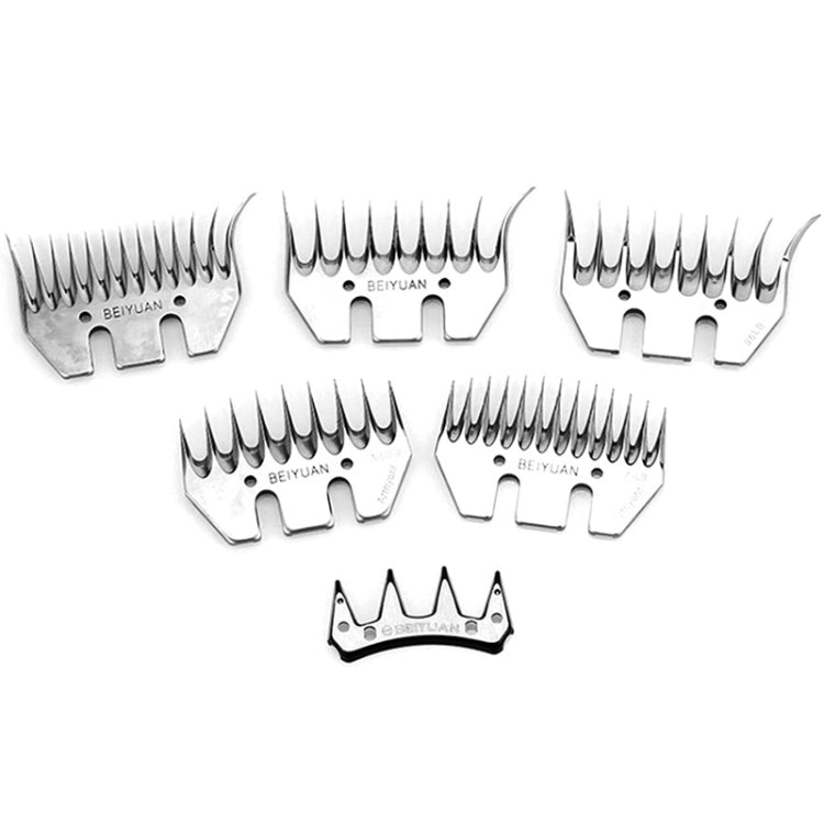 HILDA Power Wool Scissors Blades For Wool Pushers, Specification: 9 Toothed Curved Blade