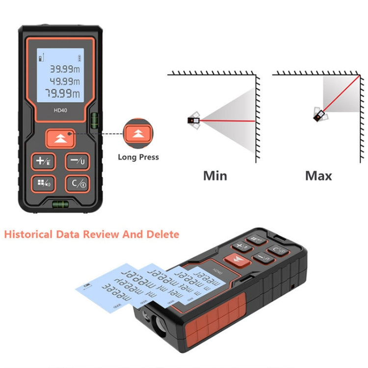 HILDA HD80 High Accuracy Laser Rangefinder Laser Electronics Ruler