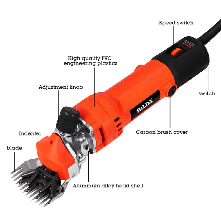 HILDA Motorized Wool Scissors Power Shear Tool Kit, Plug: US Plug Black
