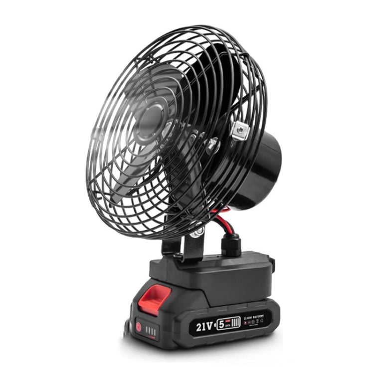 HILDA Portable Powerful Fan Outdoor Hair Dryer, With EU Plug Adaptor, Style: 6 inch With 1 Battery (3000mAh)