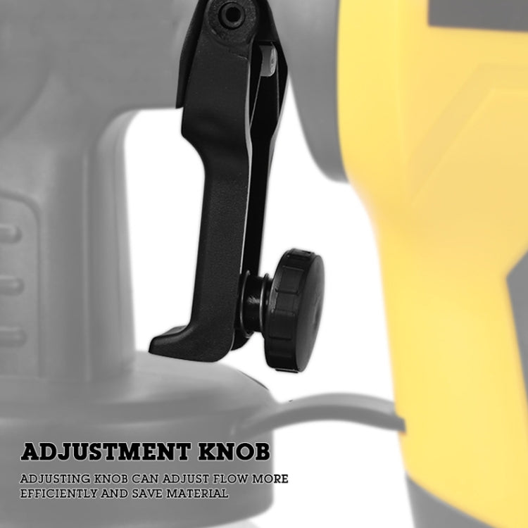 HILDA High Voltage Motorized Paint Spray Tool Portable And Detachable, Specification: With Anti-Touch Switch US Plug Yellow