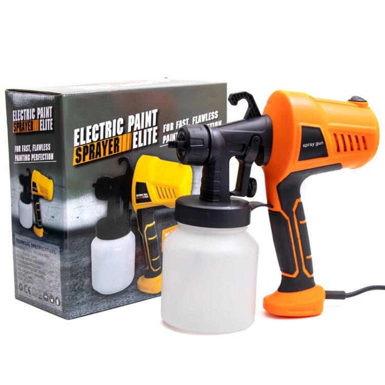 HILDA High Voltage Motorized Paint Spray Tool Portable And Detachable, Specification: With Anti-Touch Switch US Plug Yellow