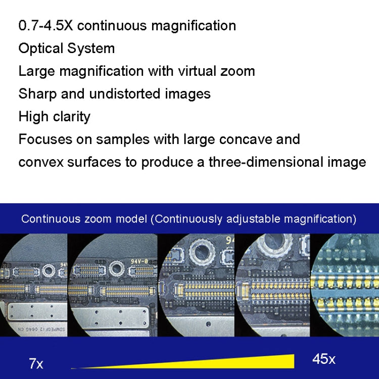 MECHANIC MC-75TimatX Trinocular Stereo Microscope Industrial Grade Can Connect To HD Display