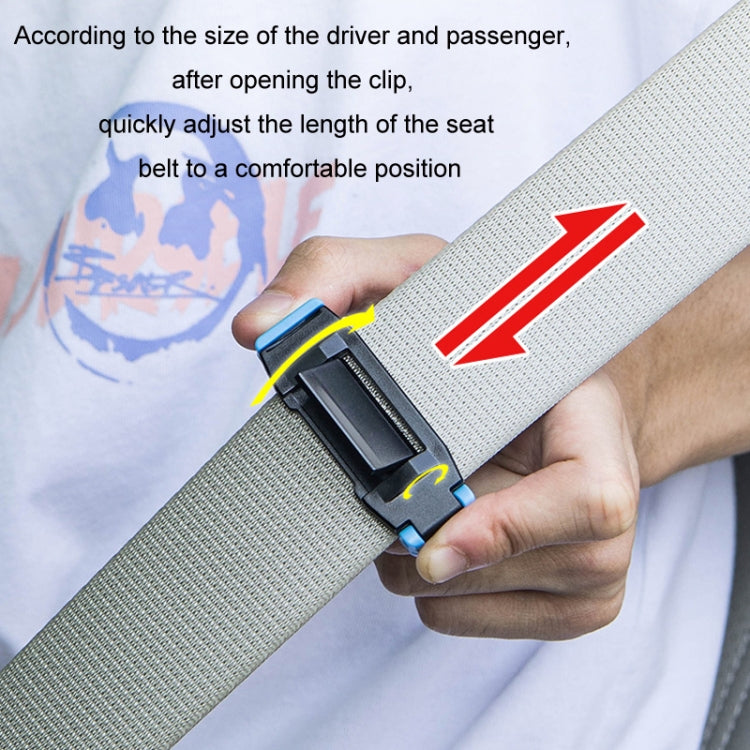 SHUNWEI 1pair Car Safety Belt Limiter Anti-Stranglehold Clip(Blue)