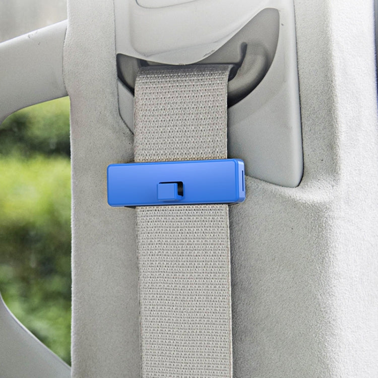 SHUNWEI 1pair Car Safety Belt Limiter Anti-Stranglehold Clip(Black)