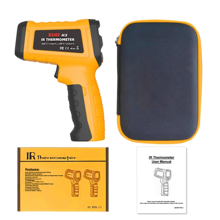 BSIDE H3 High Temperature Infrared Thermometer Handheld Non-Contact Thermometer
