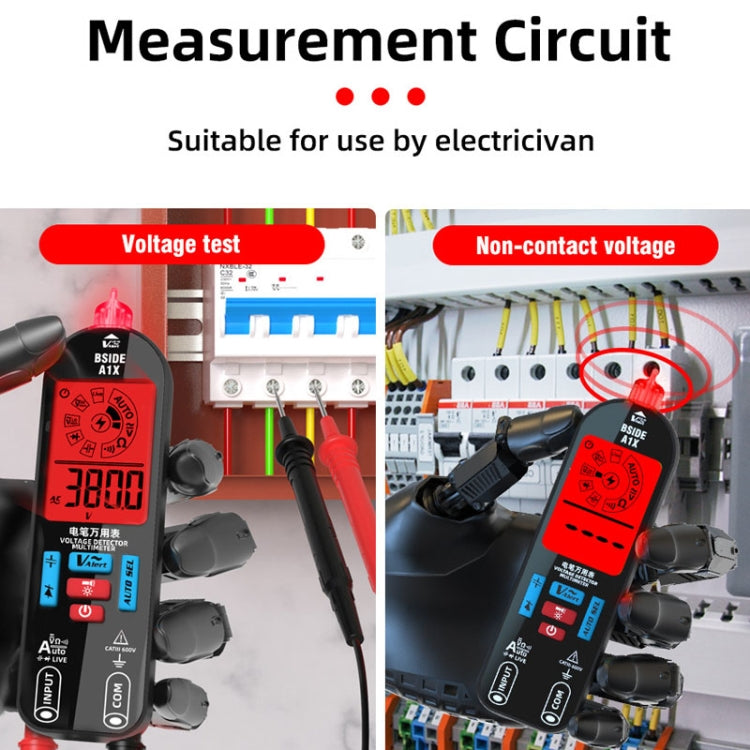 BSIDE A1X Charging Model Mini Digital Electric Pen Intelligent Automatic Merit Multimeter, Specification: Standard