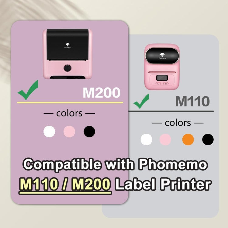 For Phomemo M110 / M200 100pcs /Roll 25x38mm Cable Self-Adhesive Thermal Labels(Blue)