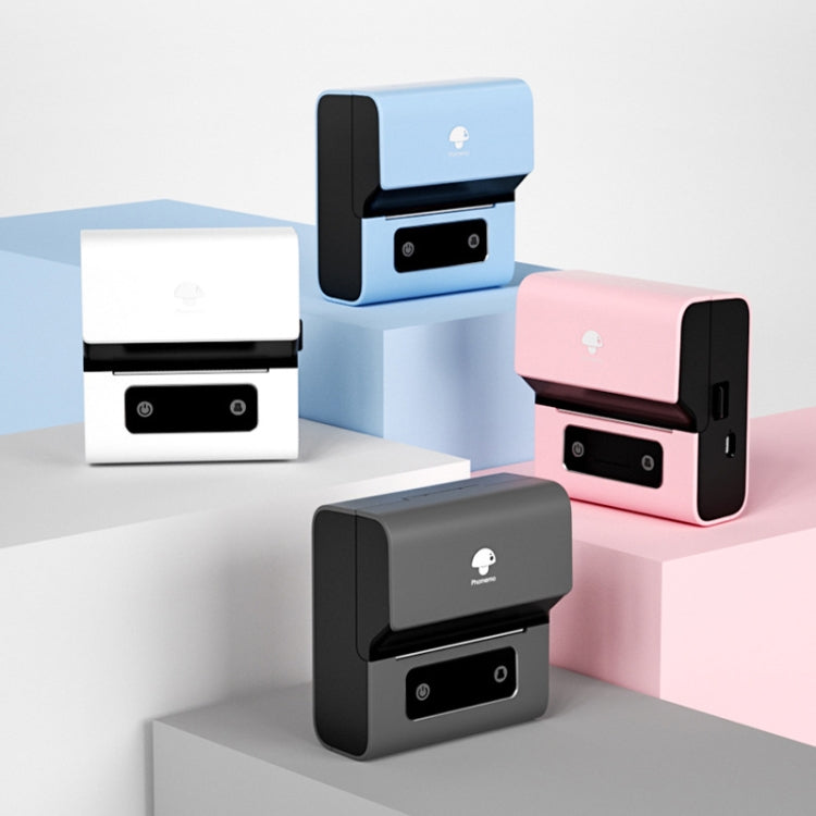Phomemo M221 Thermal Wireless Label Printer Barcode Bluetooth Label Maker, Blue, White, Pink