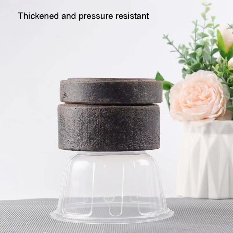 18pcs /Pack HEJIAHAO Food Grade Disposable Bowl Round Thickened Transparent Plastic Bowl