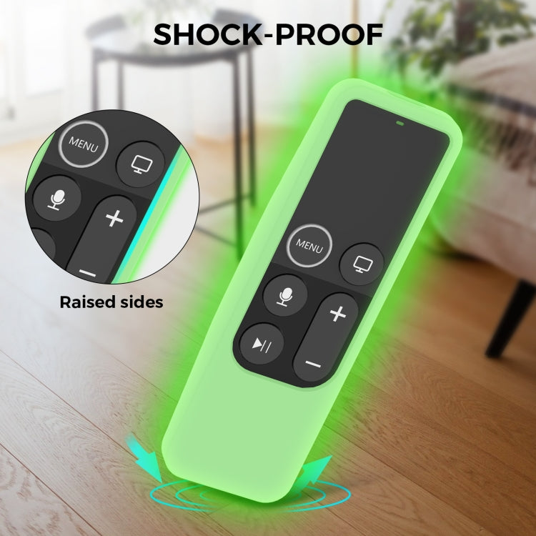For Apple TV HD / 4K+AirTag AhaStyle PT175 Remote Control Tracker 2 In 1 Silicone Protective Cover(Blue)