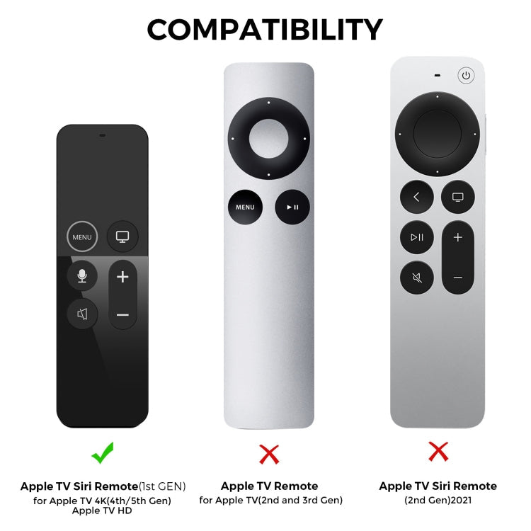 For Apple TV HD / 4K+AirTag AhaStyle PT175 Remote Control Tracker 2 In 1 Silicone Protective Cover(Blue)
