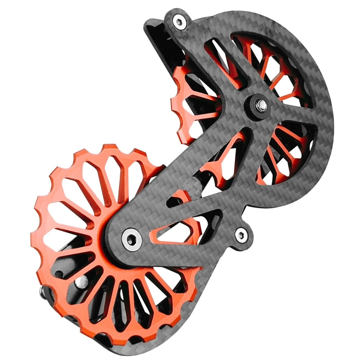Carbon Fiber Guide Wheel For Road Bike Bicycle Bearing Rear Derailleur Guide Wheel Parts, Model Number: SD4 Red