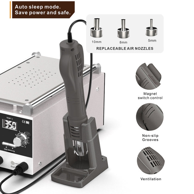 Baku BA-909D+ 750W 3 in 1 Hot Air Soldering Station Screen Remover for Mobile Phone EU Plug 220V