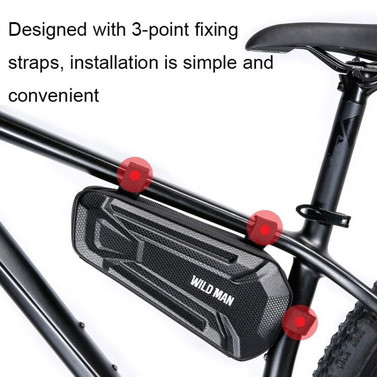 WILD MAN XT9 1.8L EVA Hard Shell Bike Front Beam Triangle Bag Electric Vehicle Waterproof Bag(Sun Pattern)