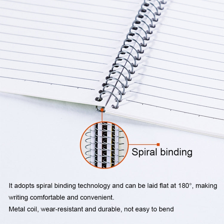 Deli 7688 A4 60-pages Spiral Bound Notebook Live Page Office Business Notepad