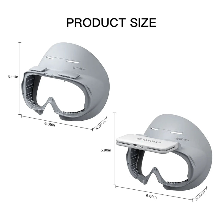 For PICO 4 Hibloks VR Glasses Face Cushion Protector Pad With Fan, Spec: 1pc Ice Silk