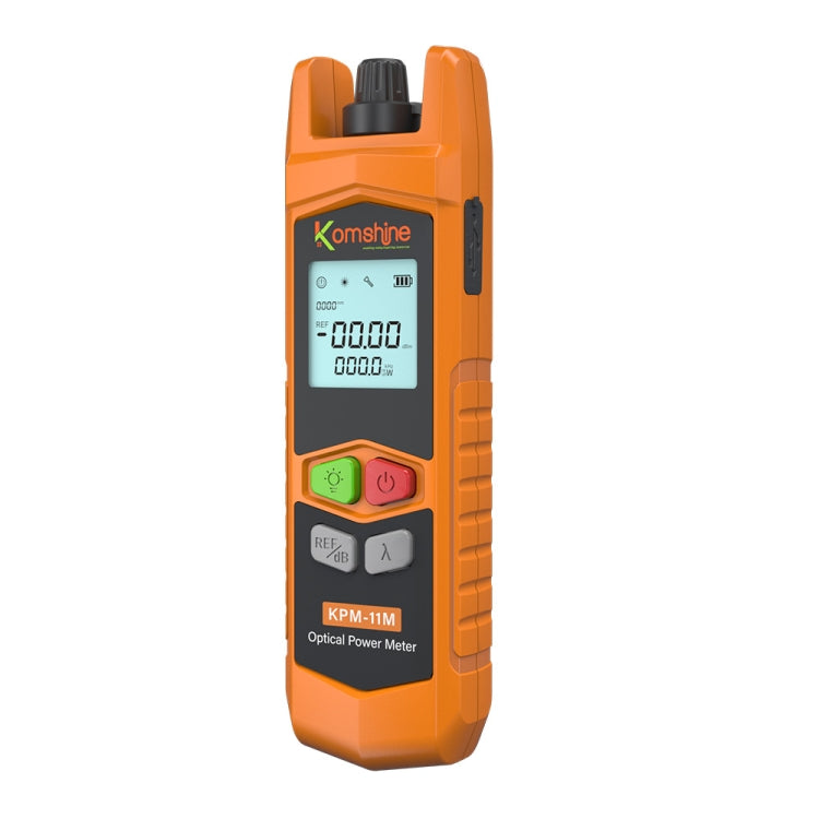 Komshine High Precision Optical Power Meter Mini Fiber Optic Light Attenuation Tester With LED, Specification: A-L/-70dBM to +6DBM