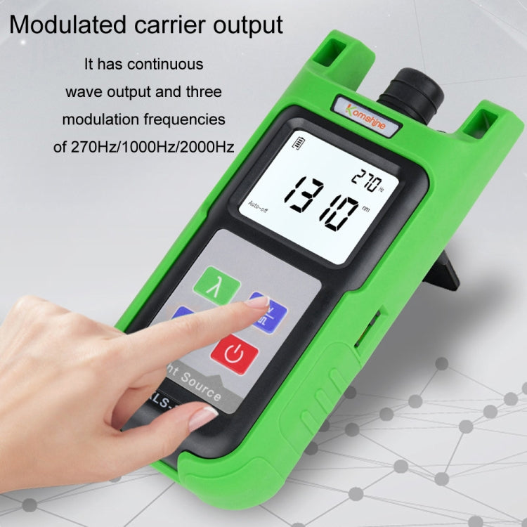 Komshine Handheld Laser Light Source Fiber Tester with LED Backlight, Model: KLS-35-S