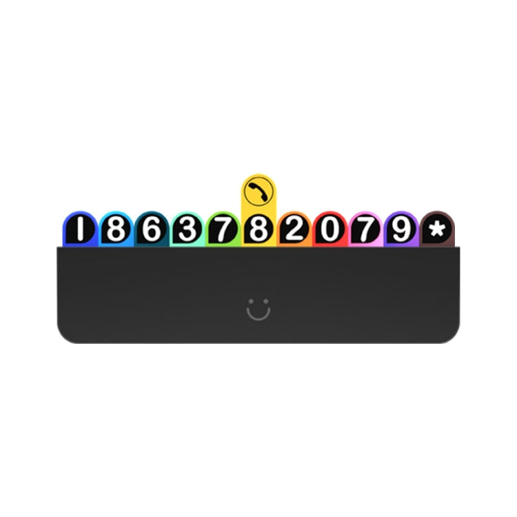 bbdd Temporary Parking License Plate Concealable Car Removal Number Plate(Rainbow Edition)