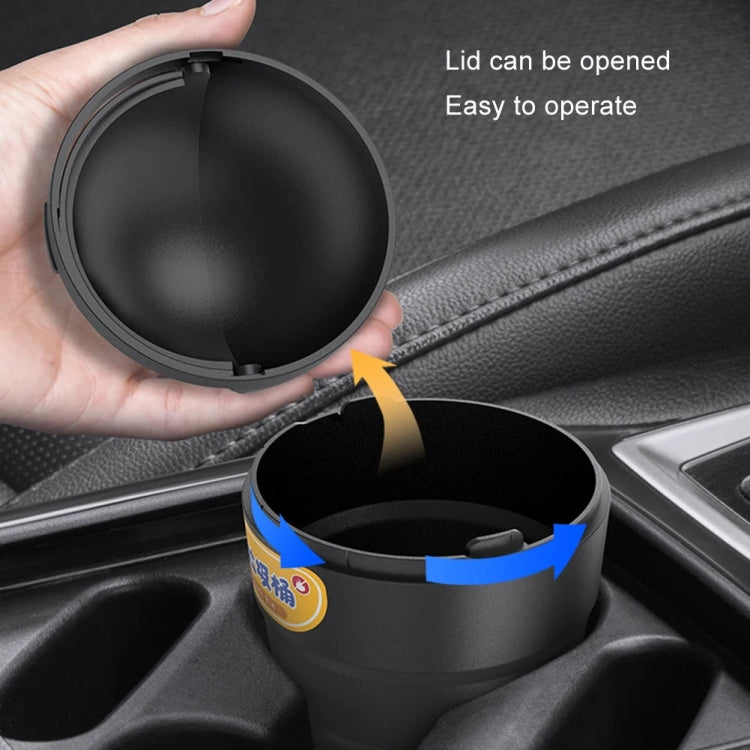 SHUNWEI SD-1610 Universal Car Trash Can Auto Organizer Storage Box(Black)