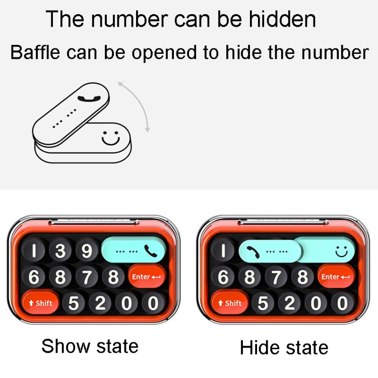 bbdd Keyboard Modeling Moving Number Plate Car Temporary Parking License Card
