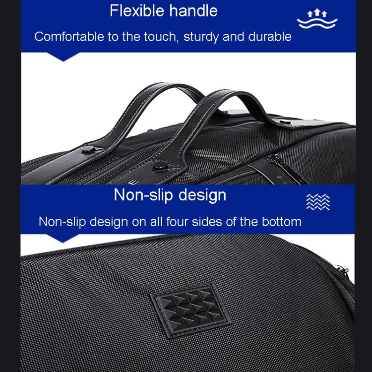BANGE BG-77178 Handheld Large Capacity Travel Bag Mens/Ladies Wet & Dry Gym Bag(Black)