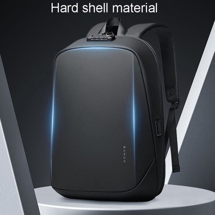 BANGE BG-7251 Mens Business Double-Shoulder Laptop Bag Large Capacity Waterproof Backpack(Gray)
