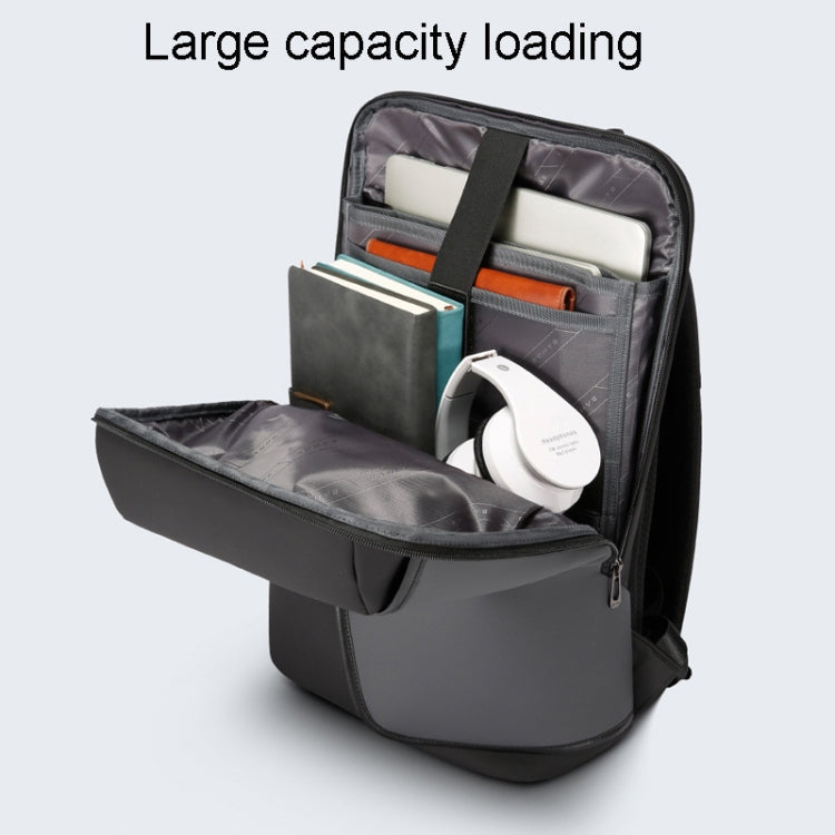 BANGE BG-2913 Mens Double-Shoulder Travel Outdoor Backpack Business Commuting Casual Laptop Bag(Black)