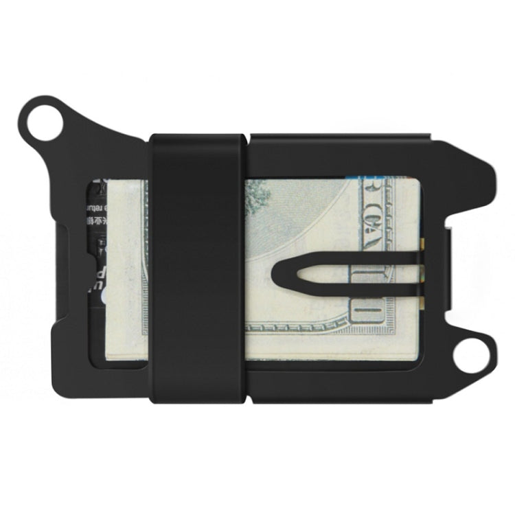 ZEEKER RFID Metal Card Holder EDC Multi-function Wallet(Green Cloth Belt)
