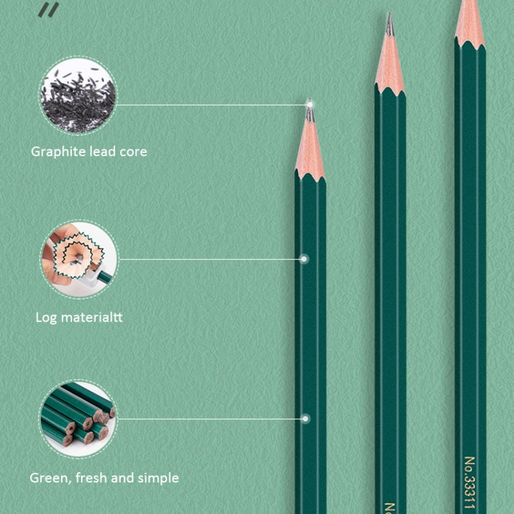 Deli 10pcs /Pack Hexagonal Pencil for Primary School Students, Spec: 2B