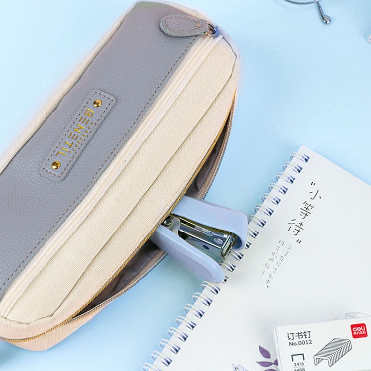 Deli  Macaron Color Stapler + 640 Staples Set Small Mini Stapler Stationery(Blue)