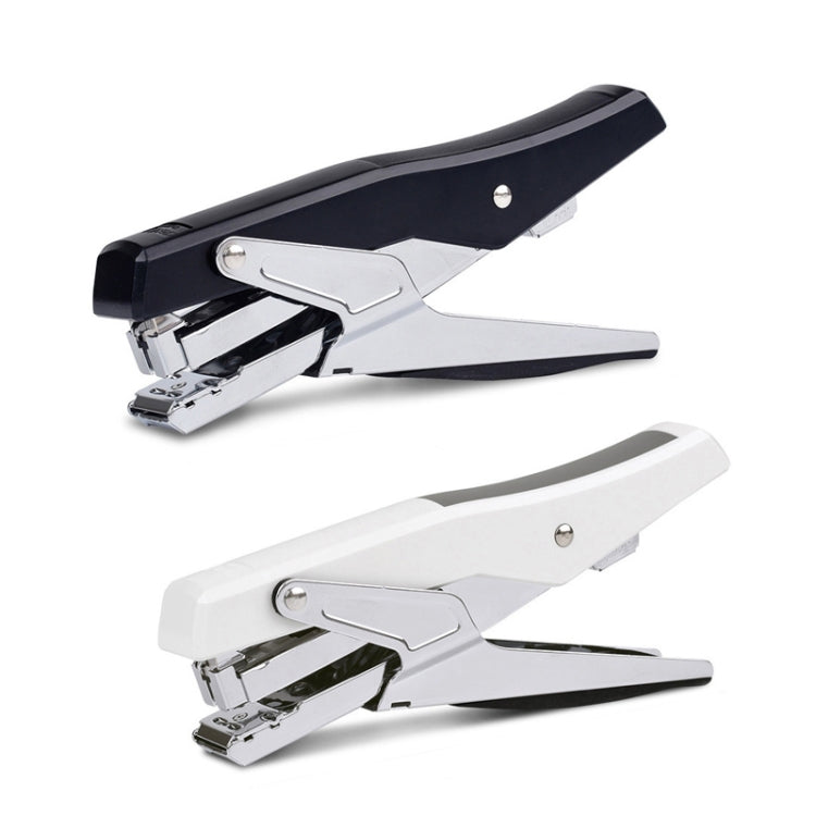 Deli  Labor-saving Stapler NO.12 Handheld Stapler Papers Stapling Machine, Spec: 0329 Black With 1000 Staples