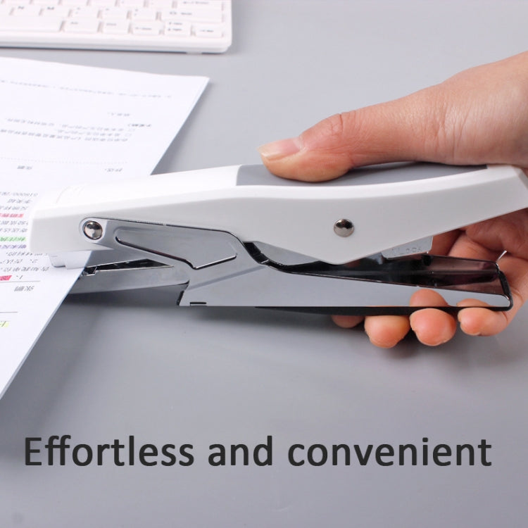 Deli  Labor-saving Stapler NO.12 Handheld Stapler Papers Stapling Machine, Spec: 0329 Black