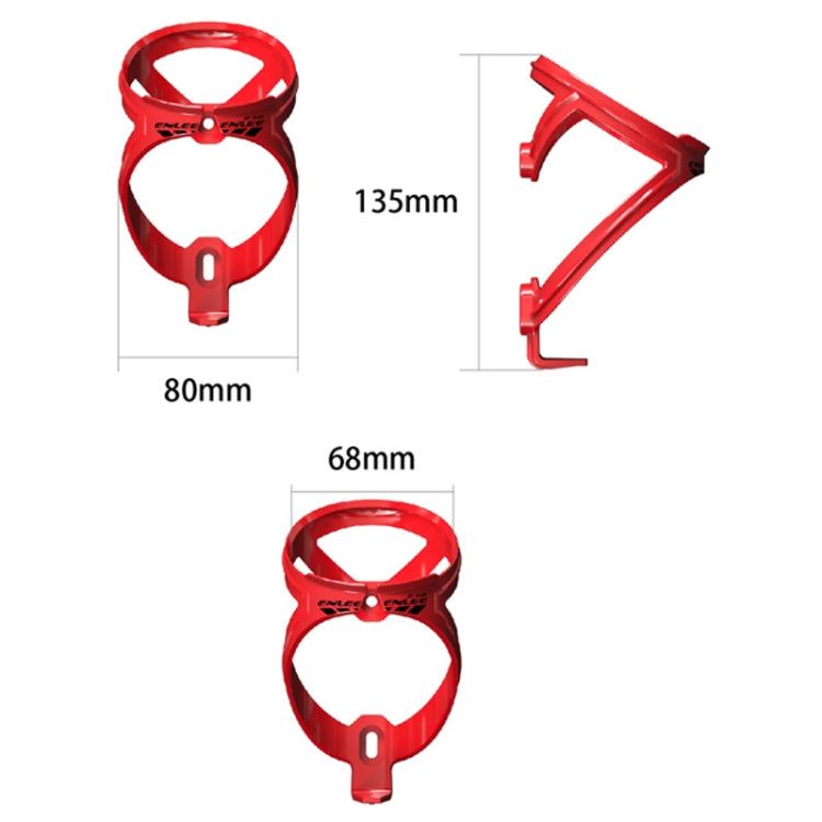 ENLEE R-50 Plastic Bicycle Bottle Cage Road And Mountain Bike Cylinder Holder Cycling Accessories(Red)
