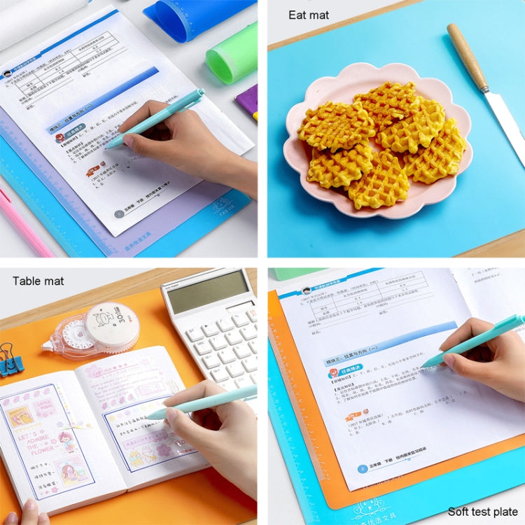 YAOJIE Non-Slip Exam Pad Student Stationery Drawing Writing Soft Board Office Writing Mat, Specification: A3 White