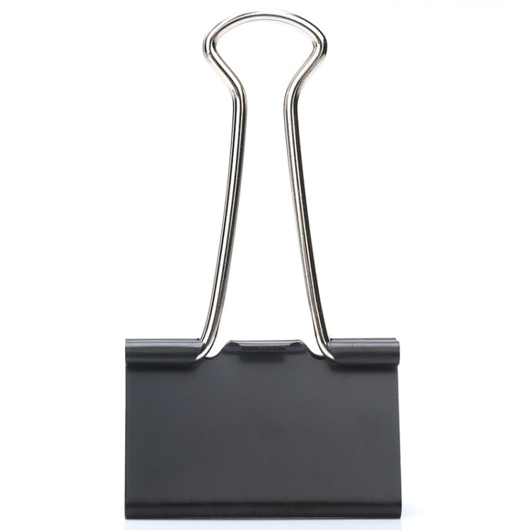 Deli  24pcs /Box 41mm Long Tail Ticket Clip Metal Dovetail Clip, Spec: 8562 Black