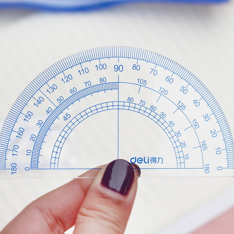 Deli  4-in-1 Ruler Set for Students Ruler Stationery Set, Model: 9597