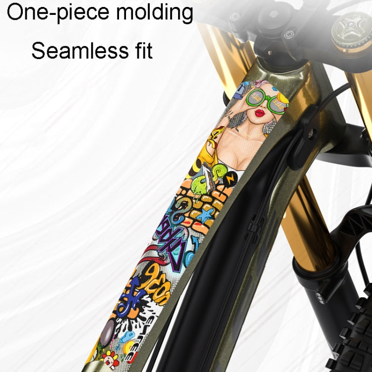 ENLEE 11pcs /Set Mountain Bike Frame Color Changing Anti-Scratch Sticker Waterproof Protective Film For Cycling Equipment, Model: Caterpillaine