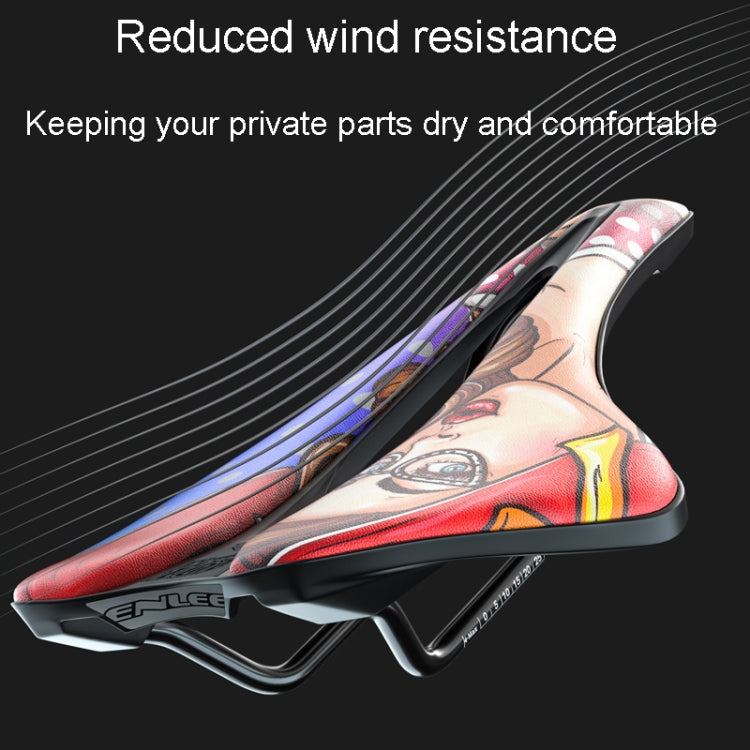 ENLEE E-ZD312 Bicycle MTB Saddle Cushion Super Soft Road Bike Saddle Pads, Model: K Model
