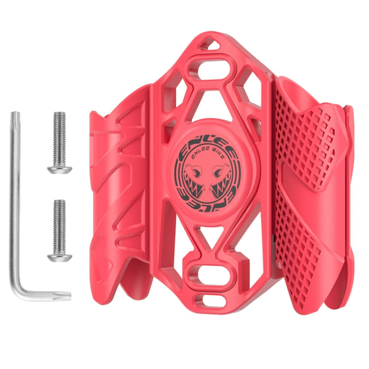For AirTag 2nd Gen / AirTag 1st Gen ENLEE E-F231 Bicycle Tracker Hidden Localizer For Road Bike Multifunctional Anti-Theft Bracket(Red)