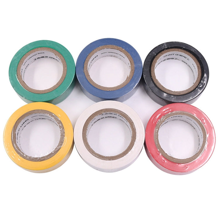 CHINT Electrical Tape Waterproof PVC Wire Insulation Tapes, Specification: 20m Black