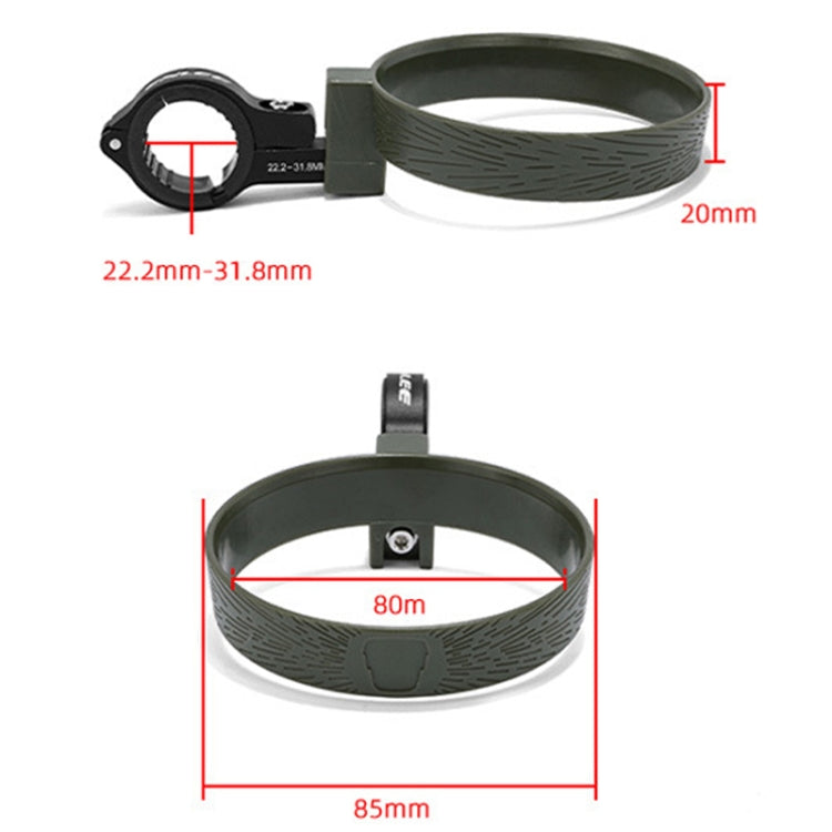 ENLEE KF-2.0 Bicycle Coffee Cup Bracket Stroller Bottle Carrier Tea Kettle Mug Holder(Red)