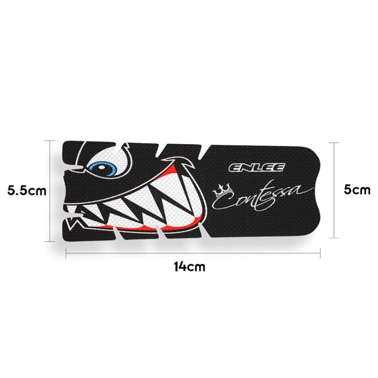 ENLEE EM2201 2pcs /Set Bicycle Crank Protective Covers Universal Decoration For Mountain And Road Bikes, Model: Shark