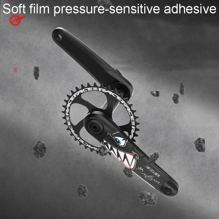 ENLEE EM2201 2pcs /Set Bicycle Crank Protective Covers Universal Decoration For Mountain And Road Bikes, Model: Shark