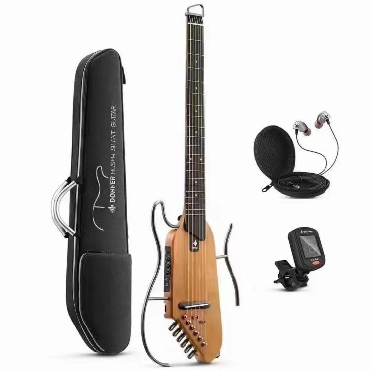 DONNER Smart Headless Silent Guitar Travel Portable Detachable Acoustic Guitar, Style: Maple